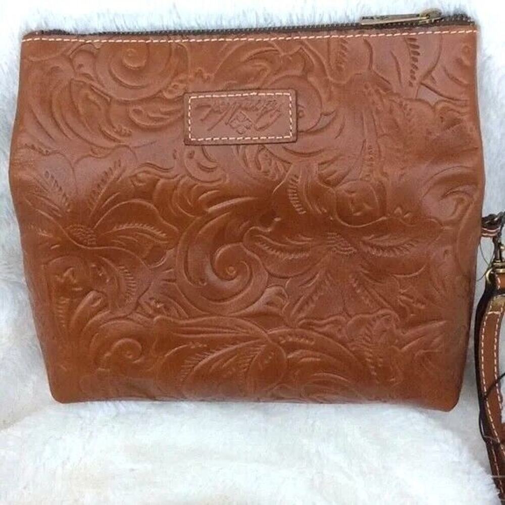 Patricia Nash Womens Leather Wristlet Handbag NWT